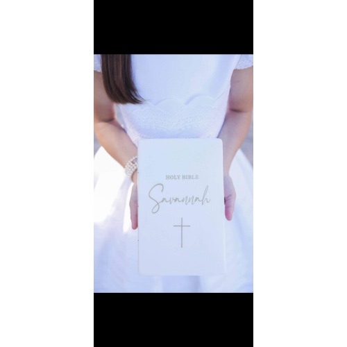 Personalized holy Bible, baptism, first communion, confirmation