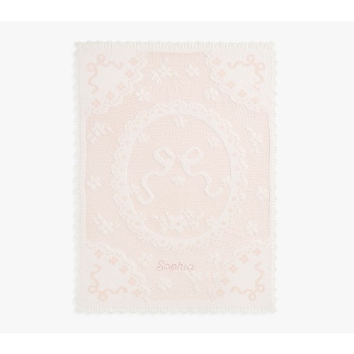 LoveShackFancy Garden Rose Pointelle Baby Blanket