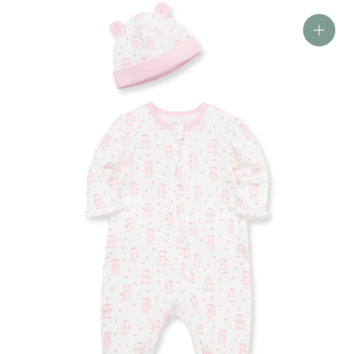 Joyful Bear 2-Way-Zip Footie & Hat