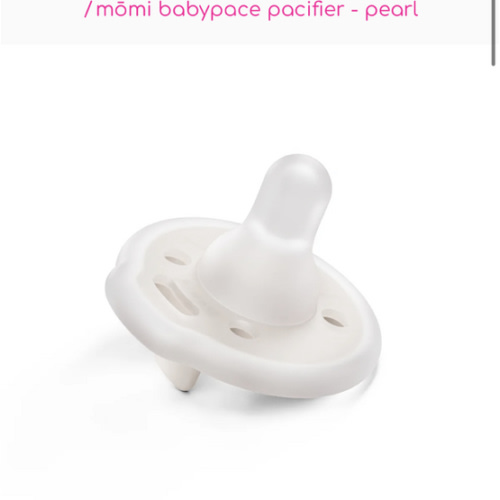 babypace breast-like pacifier 0-12 mo single - pearl | mōmi
