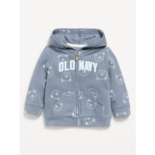 Printed Logo Graphic Zip Hoodie for Baby