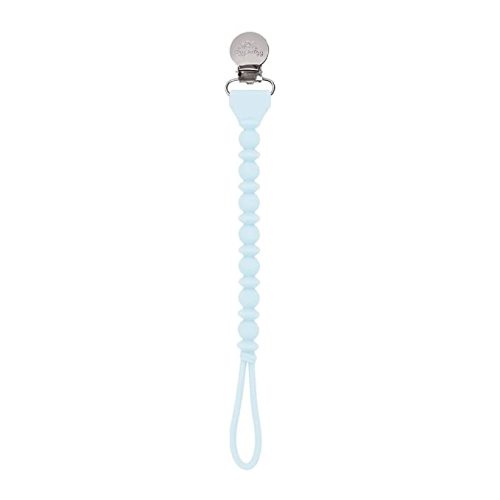 Amazon.com : Itzy Ritzy Silicone Pacifier Clip; 100% Silicone Pacifier Strap with Clip Keeps Pacifiers, Teethers & Small Toys in Place; Features One-Piece Design & Silicone Cord, Sky : Baby