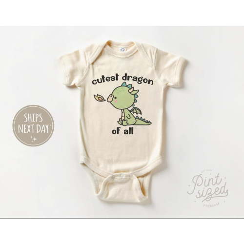 Luvly Cutest Dragon Of All Baby - Cute Dragon Bodysuit - Cute Year Of The Dragon Kids , New Born, Baby Shower Gift, New Parents Gift