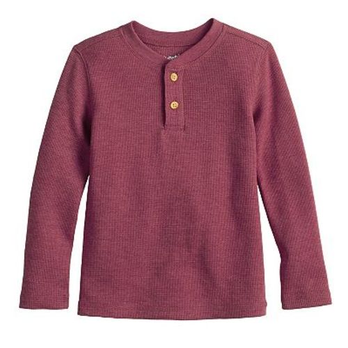 Toddler Boys Jumping Beans® Long Sleeve Thermal Henley Tee