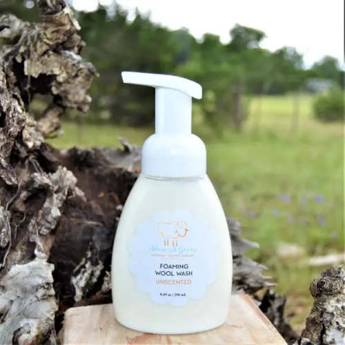 Lanolin Foaming Wool Wash - Unscented - 8 oz.
