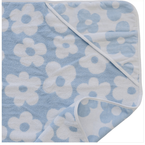 Coastal Floral Hooded Towel