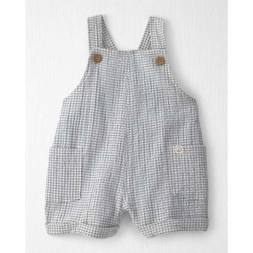 Baby Organic Cotton Seersucker Gauze Shortalls - Little Planet | Carter's