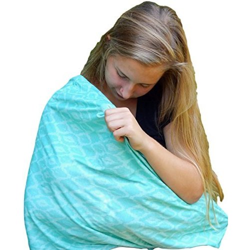 Nursing Cover for Breastfeeding, Breathable, Soft Privacy Shawl, Multi-Use Infinity Scarf, Portable Breast Feeding Covers for Women and Moms