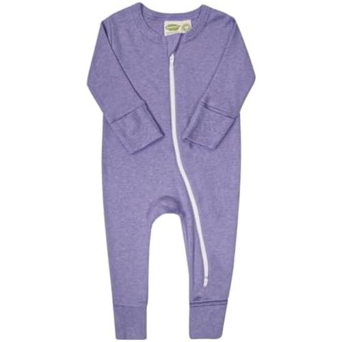 Parade Organic Snuggle Soft Melange '2-Way' Zipper Romper