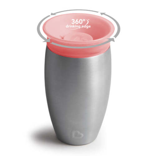 Miracle Stainless Steel 360° Sippy Cup, 10oz | Munchkin