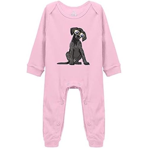 German Shorthaired Pointer Dog Baby Bodysuit Long Sleeve Rompers Infant Outfits