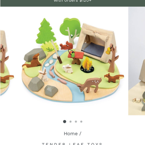 wildlife camping playset