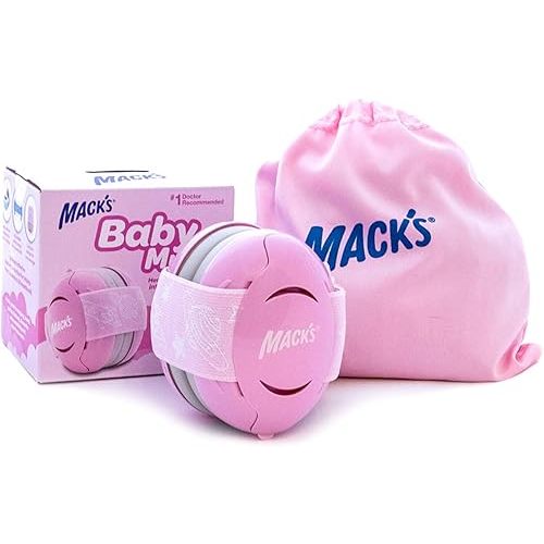 Mack's Baby Muffs | Baby Ear Muffs Noise Protection | High NRR | Noise Cancelling Headphones for Babies & Toddlers