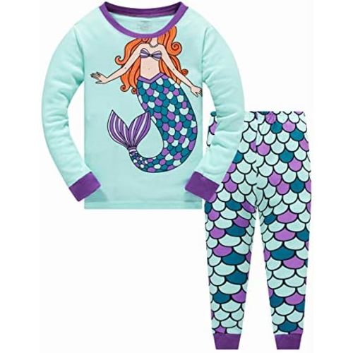 Toddler Girl Pajamas Sets Long Sleeve Cotton Pajamas Baby Girls Clothes PJs Two Piece Kids Jammies 2 to 10 Years