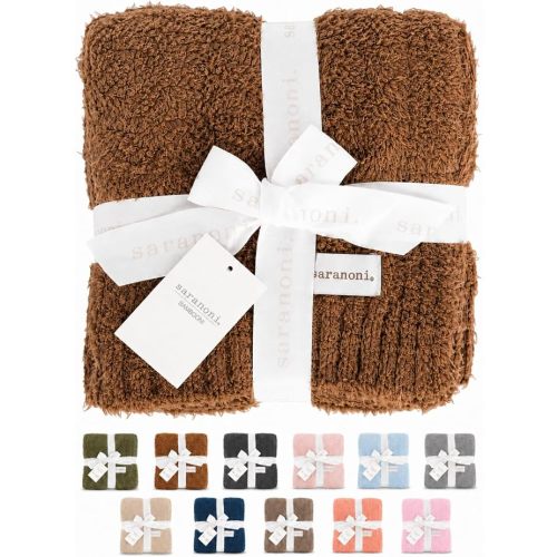 Saranoni Bamboni Luxury Baby Blanket | Cozy & Soft Plush Receiving Blankets | Caramel - 30” x 40" | Luxury Bamboni baby blanket with plush softness and cozy comfort, designed for infant boys and girls during everyday use.