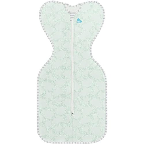 Love to Dream Swaddle UP, Organic Cotton, Baby Sleep Sack, Self-Soothing Swaddles for Newborns, Get Longer Sleep, Secure Fit Helps Calm Startle Reflex, Newborn Essentials for Baby, Mint Celestial Dot