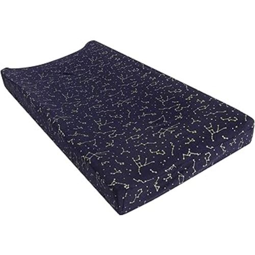 Hudson Baby Unisex Baby Changing Pad Cover, Navy Constellation, One Size
