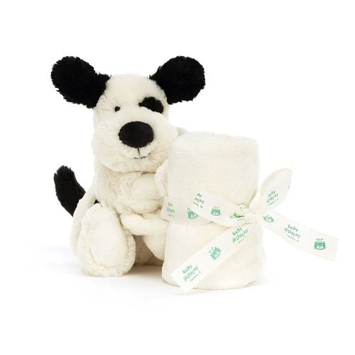 Bashful Black & Cream Puppy Soother - Activity Toys TAYLOR + MAX