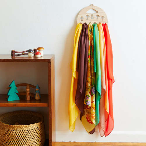 Mushroom Playsilk Display | Shop Sarah's Silks Waldorf Home Displays