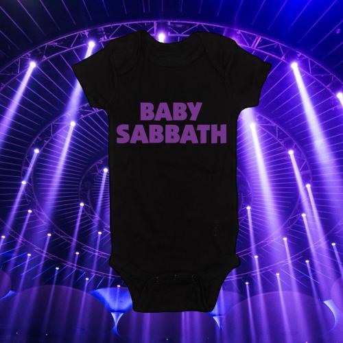 Baby Sabbath Heavy Metal Classic Rock and Roll Baby Bodysuit Baby Shower Gift