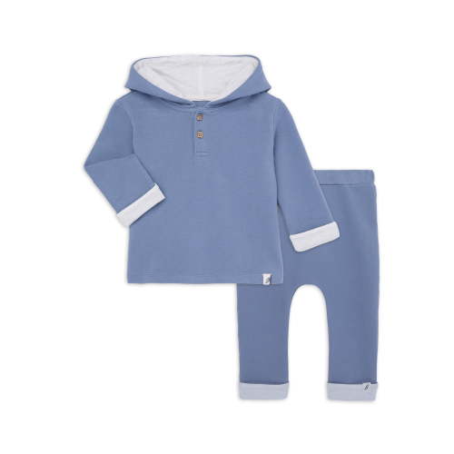 easy-peasy Baby Sueded Terry Hoodie and Pant Outfit Set, 2-Piece, Sizes 0-24 Months