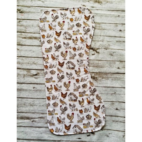 Farm Chickens Country Baby Burp Cloth