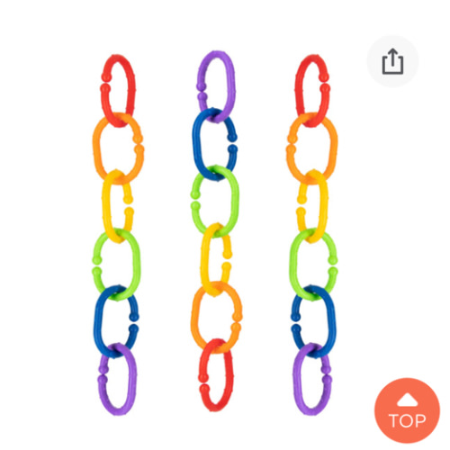 Linkables Teething Toys - Primary Colors - 18 pack