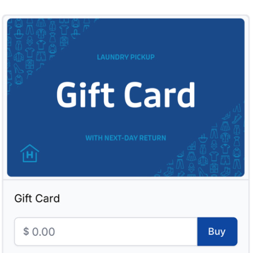 Laundry Service Gift Card | HappyNest