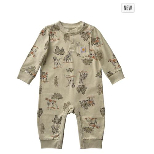 Boys' Long Sleeve Dog Print Coverall (Baby) | Carhartt