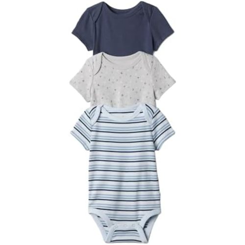 GAP unisex-baby 3-pack Short Sleeve Bodysuit