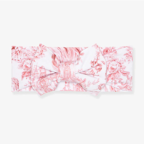 Floral White Baby Girl Big Bow Headwrap | Antoinette