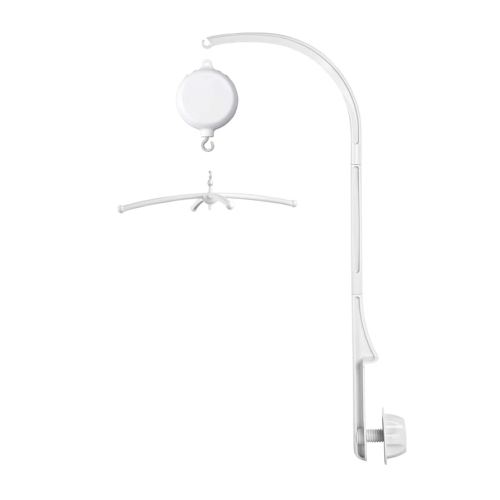 28 inches Crib Mobile arm with Mobile Music Box Spinner,（Music only，Rotating only，Music & Rotating），Volume Control，Bassinet Mobile Clip on Crib or Bassinet,28 in Crib Mobile arm