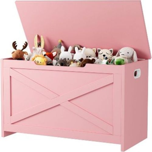 Wooden Storage Chest, Storage Bench with Safety Hinges, Easy Assembly, Toy Chest and Trunk for Entryway, Living Room, Bedroom