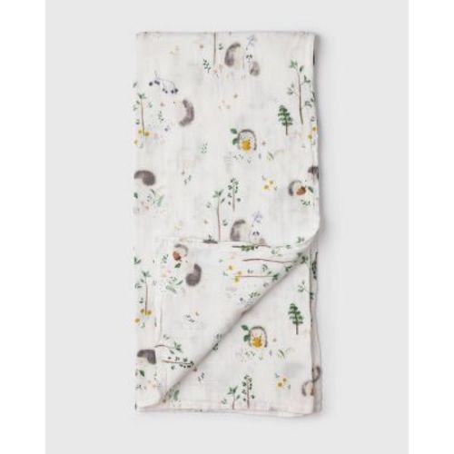Loulou Lollipop Muslin Swaddle Blanket - Hedgehogs