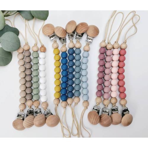 Silicone Pacifier Clip / Rubber Pacifier Clip / Rubber Paci Clip / Baby Girl Gifts / Bibs Pacifier Clip / Baby Boy Gifts