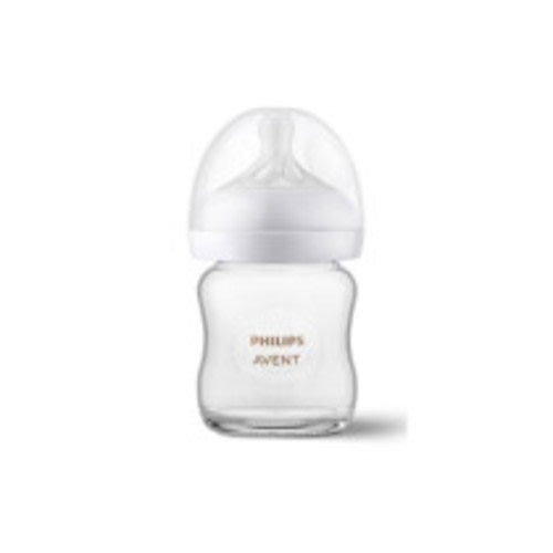 Glass Natural Baby Bottle with Natural Response Nipple - Clear - 4oz