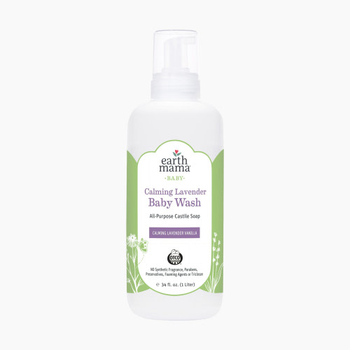 Earth Mama Calming Lavender Baby Wash - Calming Lavender, 34 fl oz