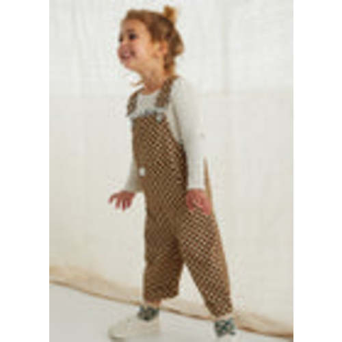 Checkerboard Dungarees - Brick – Claude & Co