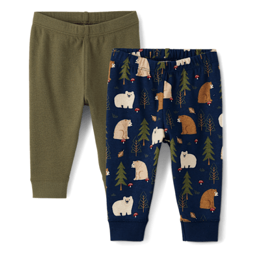 Baby Boys Bear Pants 2-Pack - BLUE | The Children's Place