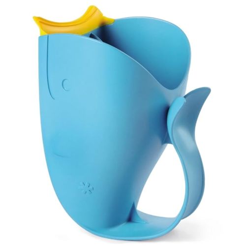 Skip Hop Baby Bath Rinse Cup MOBY Tear-Free Waterfall Rinser Blue Age 0+