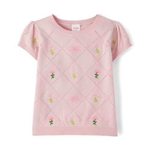 Gymboree Girls and Toddler Short Sleeve Knit Pullover Sweater