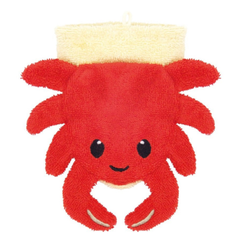 Organic Cotton Crab Washcloth Pupppet