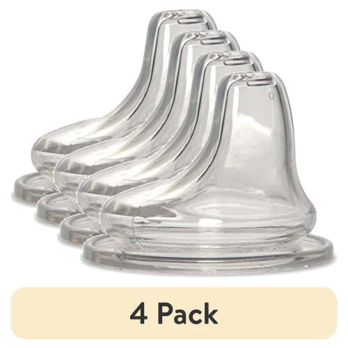 (4 pack) NUK Replacement Silicone Spout, Clear
