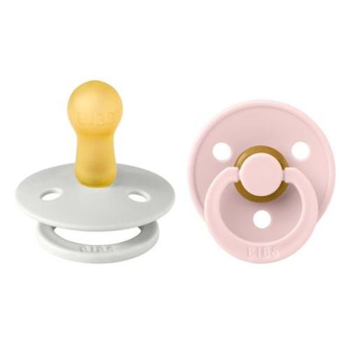 Bibs Colour Latex Pacifier - 6-18 Months - Size 2 - 2pk - Vanilla/Peach