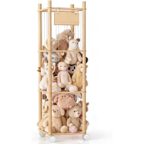 KiddoCood Kids Large Stuffed Animal Storage & Plush Toy Organizer, 54.5" H