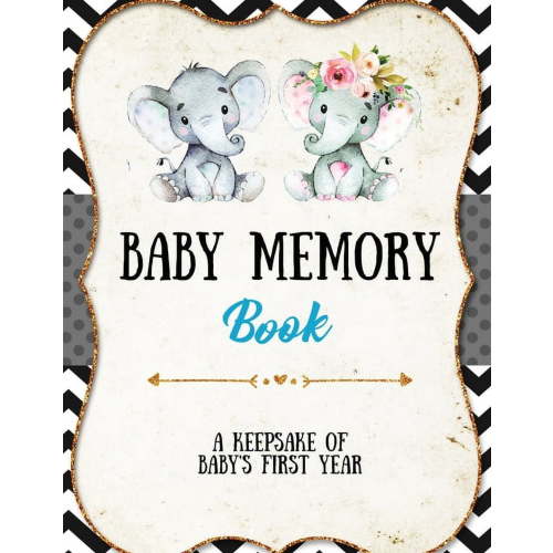 Baby Memory Book: Baby Memory Book: Special Memories Gift, First Year Keepsake, Scrapbook, Attach Photos, Write And Reco, (Paperback)