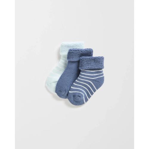 Target Baby Terry Turn Top Socks 3 Pack - Kmart