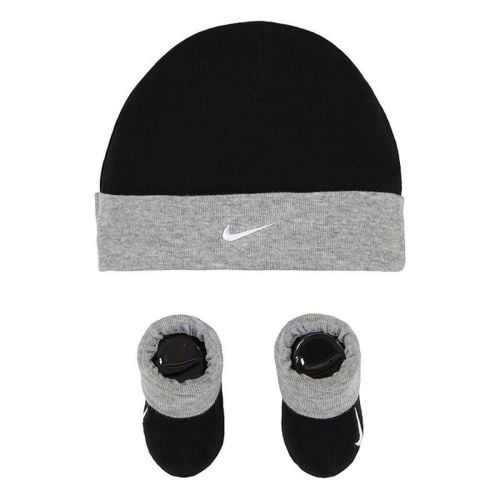 Nike Babies' Beanie Hat & Booties Set - Black (6 months) Delivery or Pickup Near Me - Instacart