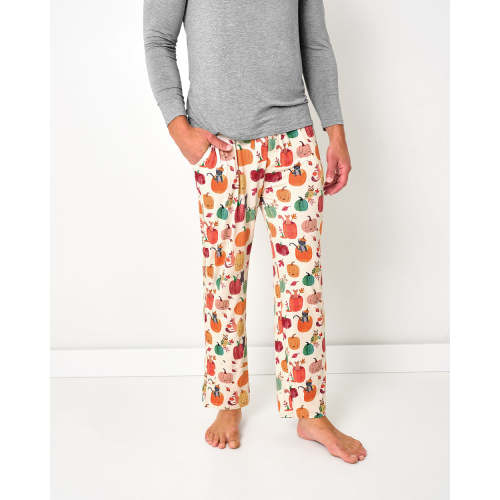SZ MD | Pumpkin Pals Men's Pajama Pants | Little Sleepies