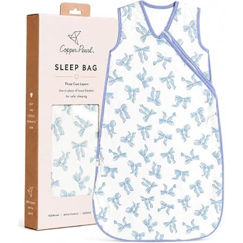 Copper Pearl Baby Sleep Sack, Daphne - 2.5 TOG Winter Wearable Blanket for 0-6 Months, Sleeveless Sleep Sack for Baby Boy or Girl